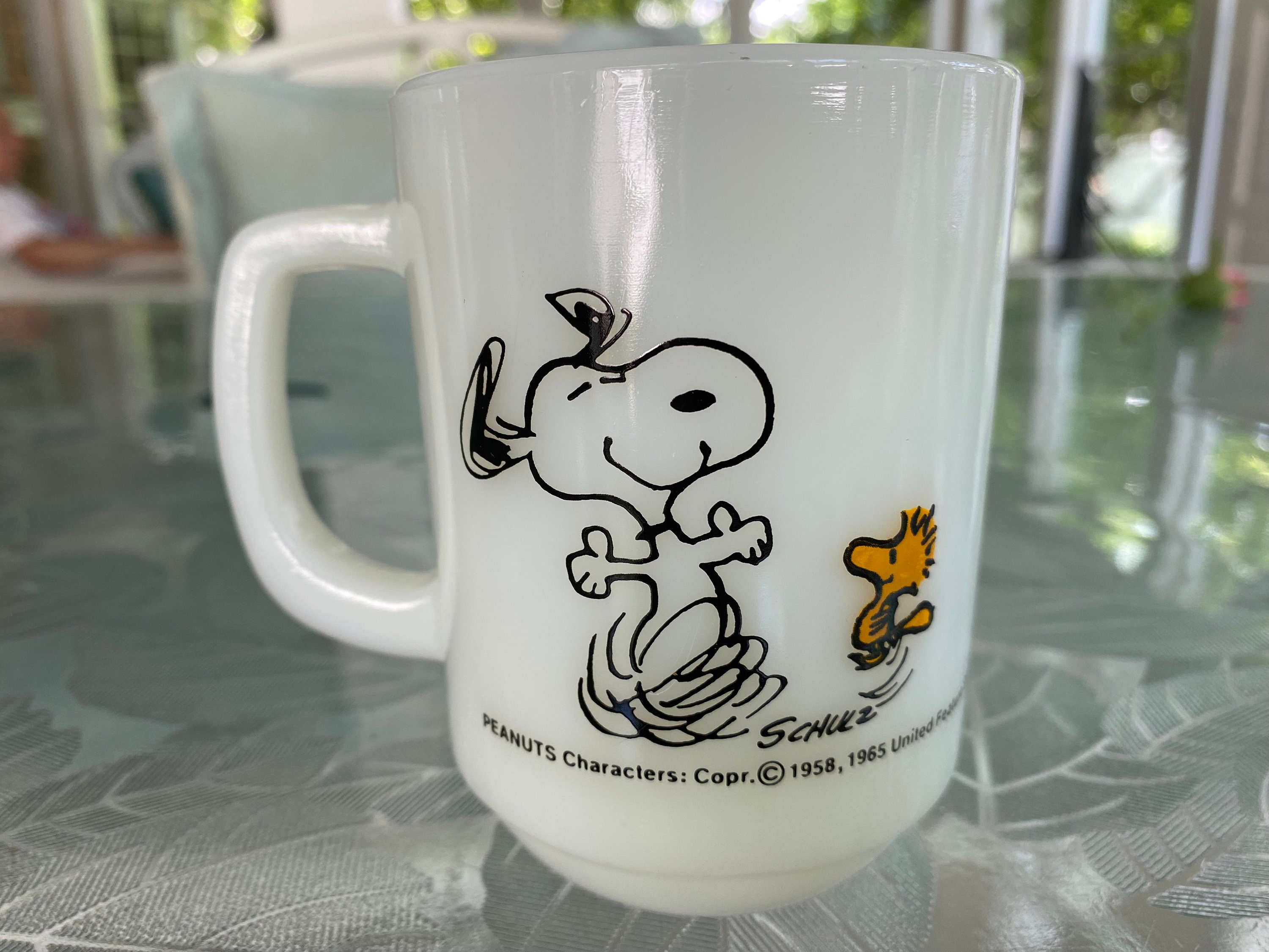 Fire King PEANUTS Mug Cup 1960s-1976s Vintage Fire King PEANUTS Mug Cup 1960s-1976s Vintage