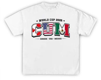 Camiseta Canadá EE. UU. México C U M, Camiseta del Mundial 2026