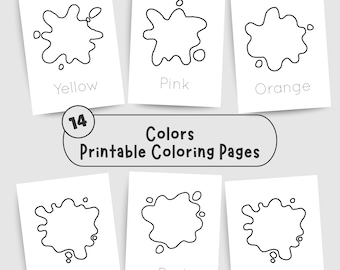 Páginas para colorear: Actividad de aprendizaje para niños (Descarga digital)