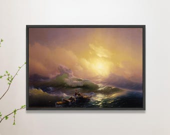 MOVING MOUNTAINS プリント | 海景キャンバス、オーシャンプリント、嵐