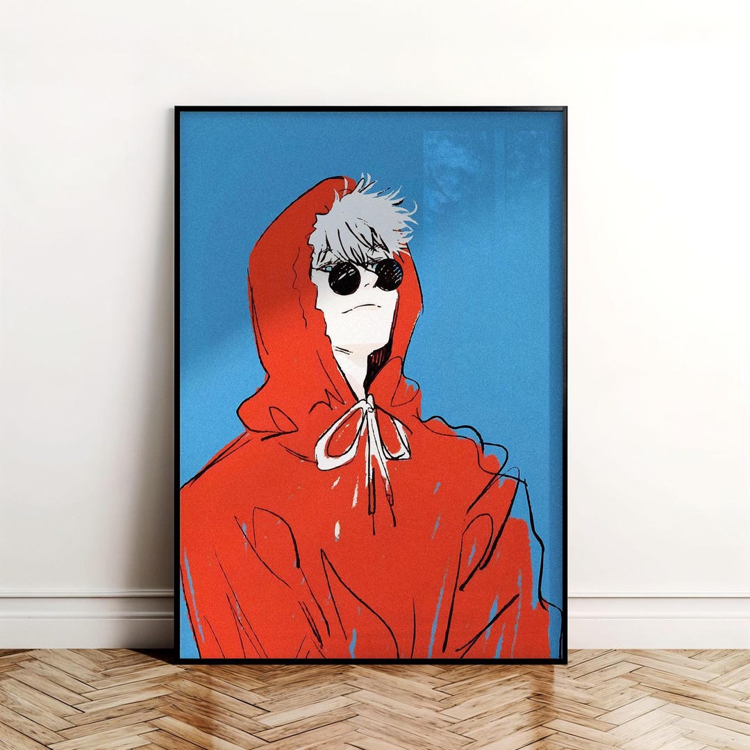 Gojo Poster.pdf Gojo Satoru Anime Poster Print: Jujutsu Kaisen Manga Pop Art (digital ...