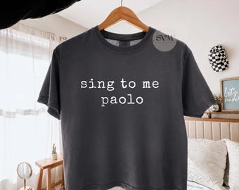 Sing To Me Paolo Shirt, Lizzie Mcguire Boxy Tee, Lizzie Concert, Trendy Shirt, 2000s Crop Top