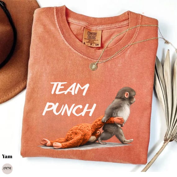 Comfort Colors®Team Punch T-Shirt, Baby Monkey Punch Tee