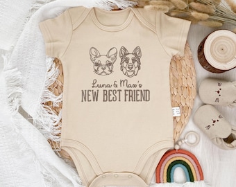 Custom Baby Onesie, Cozy Boho Cotton, Baby Shower Gift, personalizable custom onesie
