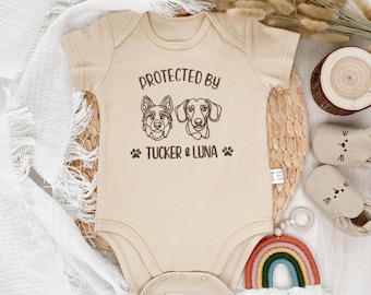 Embroidered Custom Onesie, Cozy Boho Cotton, Baby Shower Gift, personalizable custom onesie