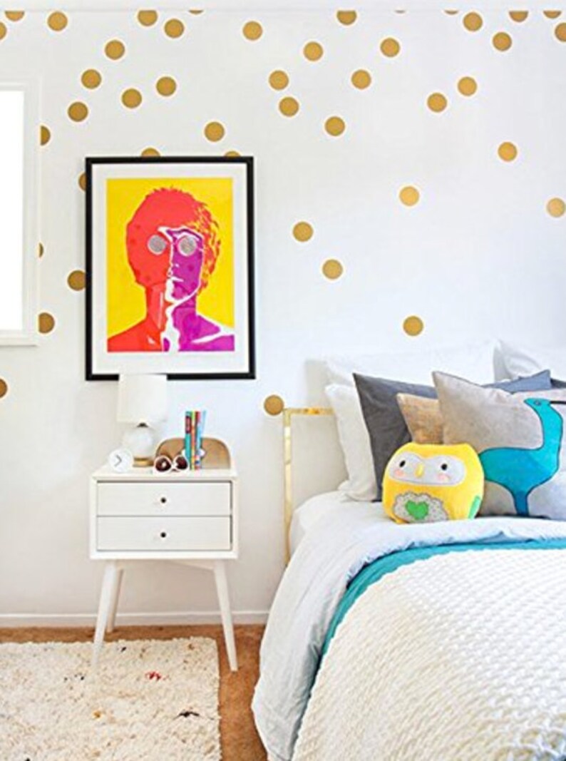 Removable Wall Polka Dots Vinyl Wall Decal Stickers Set of Etsy