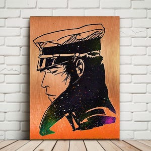 Corto Maltese Metal Wandkunst. Kundenspezifisches Material und Größen