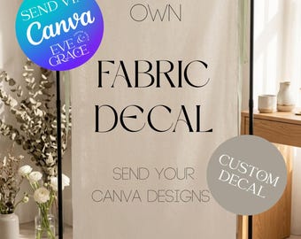 Custom Iron on Decal | Your Canva Design, Wedding Welcome Sign Vinyl