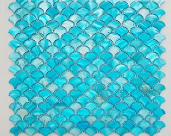 Dyed Freshwater Scallop Mother of Pearl Mosaic Tile for Bathroom Kitchen and Shower Wall Tile