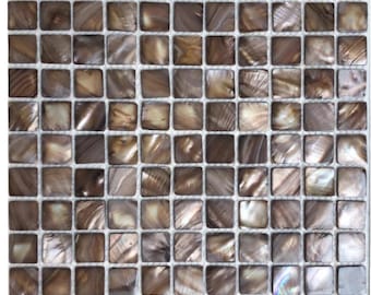 Dyed Square Mother of Pearl Mosaic Tile for Bathroom Kitchen and Shower Wall Tile