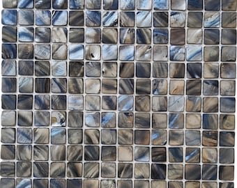 Dyed Square Mother of Pearl Mosaic Tile for Bathroom Kitchen and Shower Wall Tile