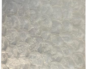 Silver Mother of Pearl Capiz Tile