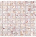 Serene White Mother of Pearl Square Tile, Genuine Shell Mosaic for Spa-Like Bathroom & Coastal Kitchen Decor