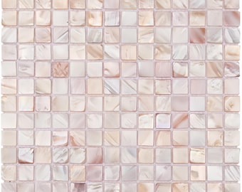 Serene Square Mother of Pearl Mosaic Tile for Bathroom Kitchen and Shower Wall Tile