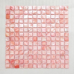 Färgad ros pärlemormosaik för badrum, kök och duschväggplattor