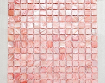 Dyed Rose Mother of Pearl Mosaic Tile for Bathroom Kitchen and Shower Wall Tile
