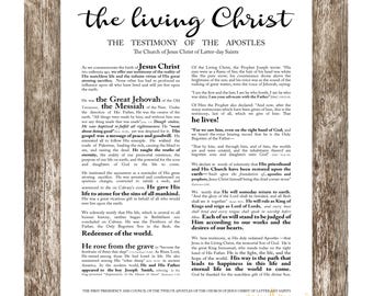 LDS The Living Christ, Digital File 18x24, 16x20, 11x14, 8x10, LDS Printable