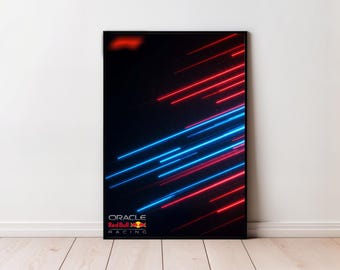 Oracle Red Bull Racing RB20 F1 Car Digital Artwork Wall Poster, Formula One Digital Art Technic Formula 1 42206 compatible, Instant DOWNLOAD