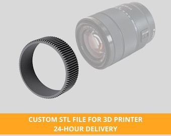 Custom Lens Gear STL File for 3D Printer for any Camera