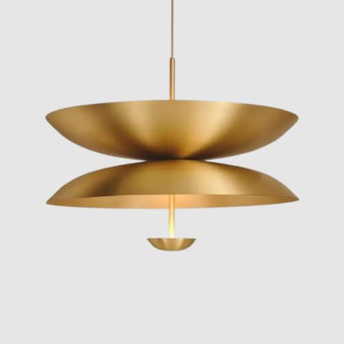 8灯ミッドセンチュリーモダン真鍮スプートニクシャンデリア