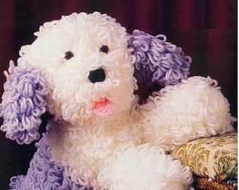 English Sheep Dog Pattern Cute Shaggy Dog