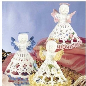 Vintage Crochet Angel Toppers Pattern