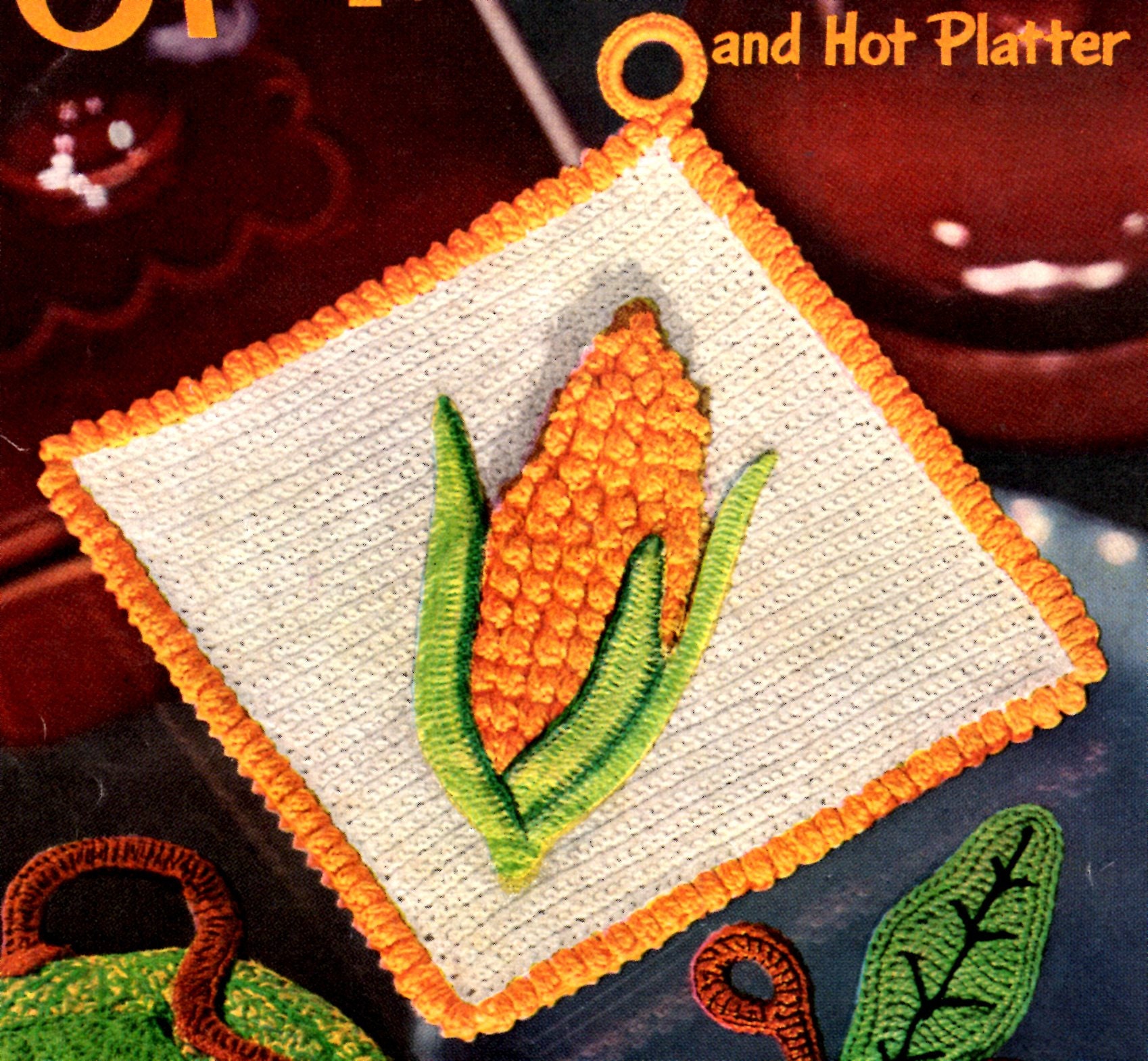 37 Corn Crochet Patterns for Rustic Decor, Play Food, and Cute Seasonal Gifts 37 Vintage Corn on The Cob Pot Holder