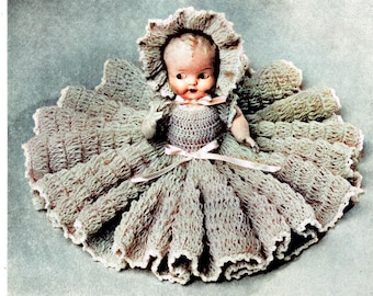 Vintage Crochet Bed Doll Pattern