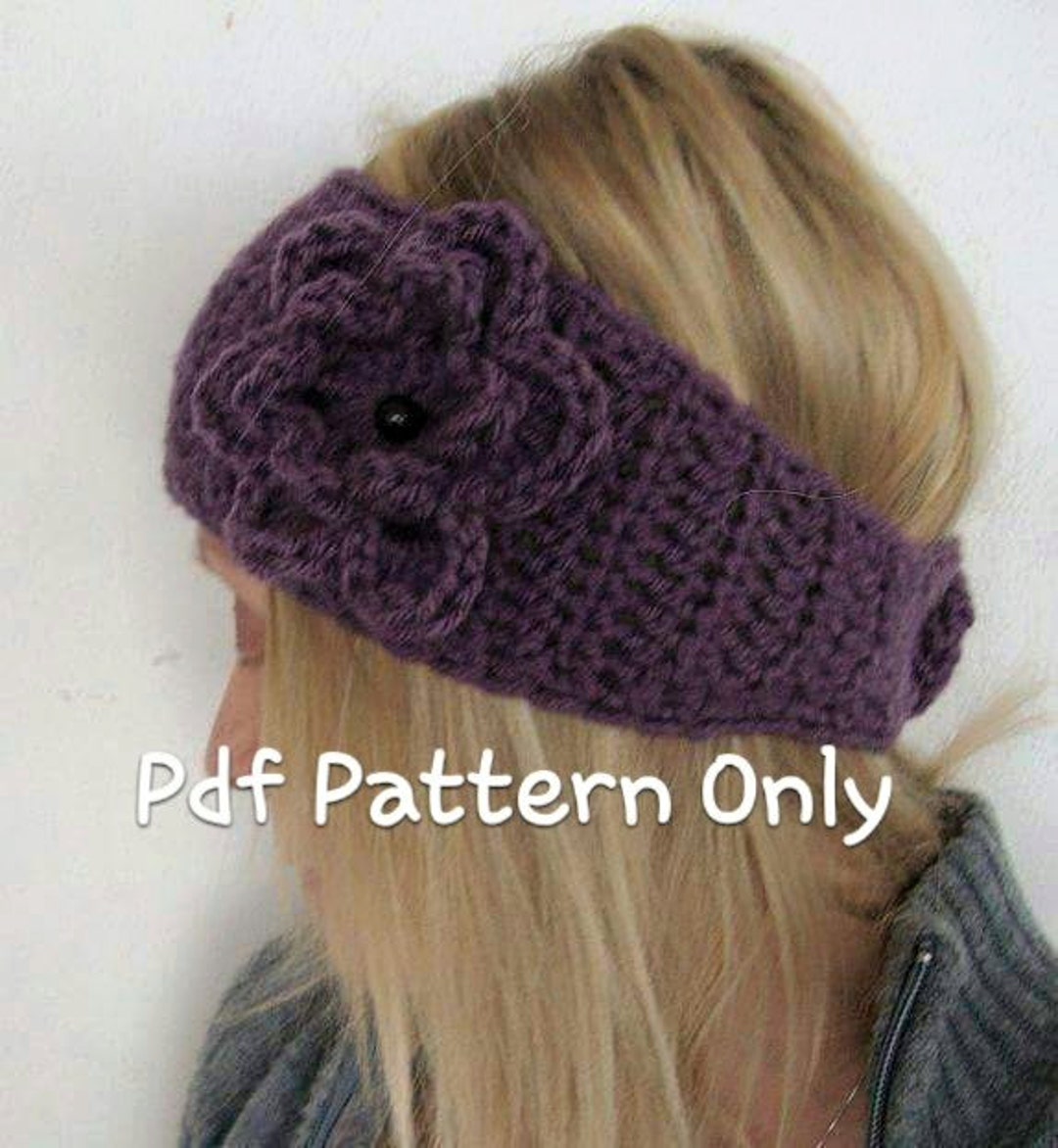 Crochet Wide Head Warmer Pattern PDF - Etsy
