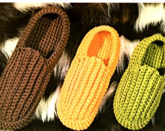 Vintage Crochet Slippers Pattern for the whole Family