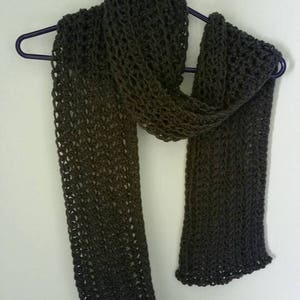 Crochet Easy One Skein Scarf image 1