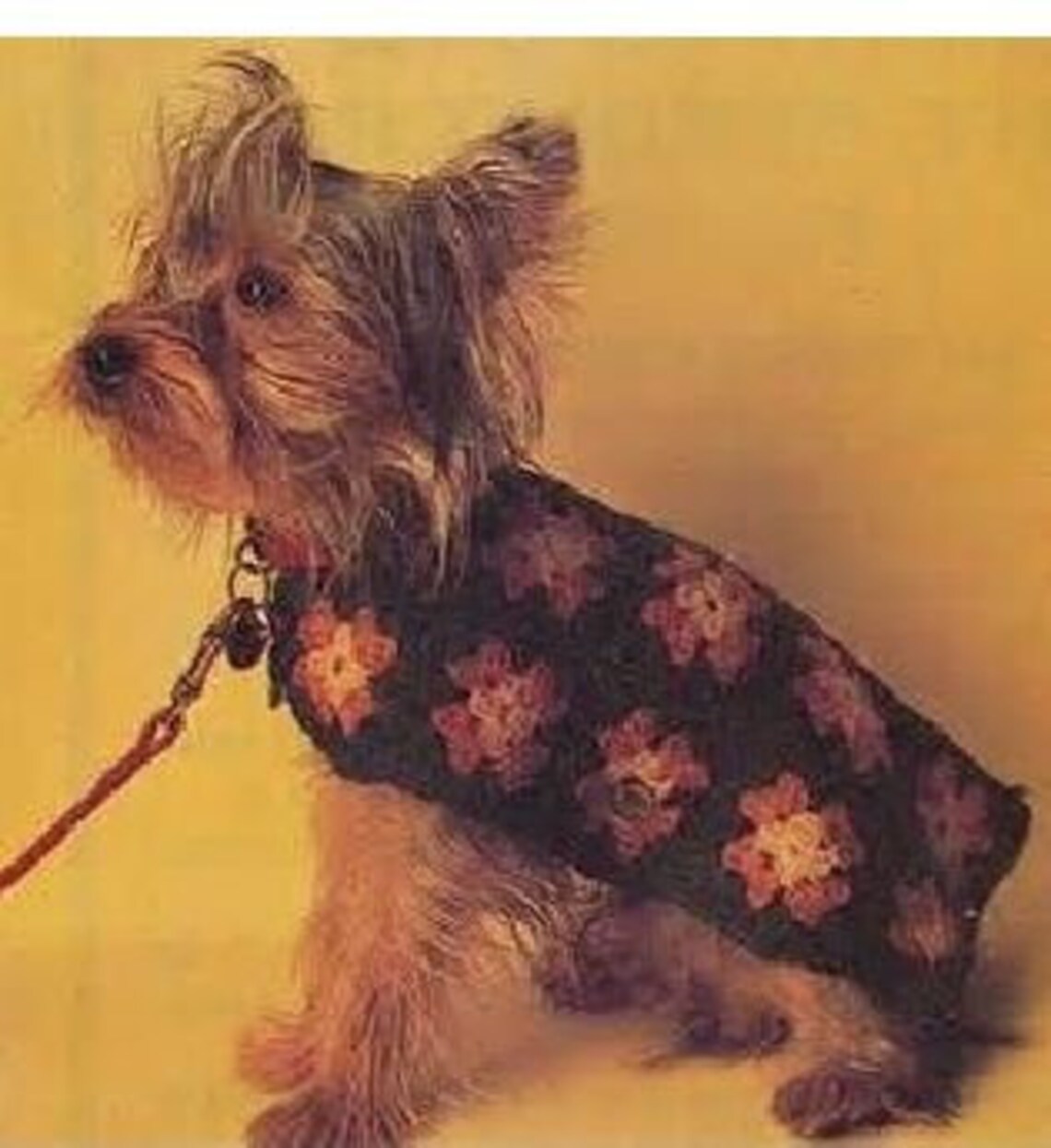 Vintage Pattern Granny Square Dog Coat Etsy