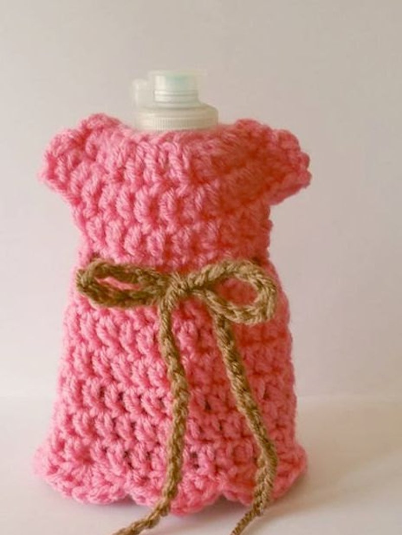 Crochet Dish Soap Bottle Apron and Dress Pattern Only Etsy