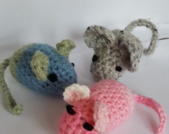 Modèle de jouet au crochet, souris, chat, kitty, PDF