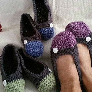 Crochet Basic Slipper Womens PDF Pattern Only