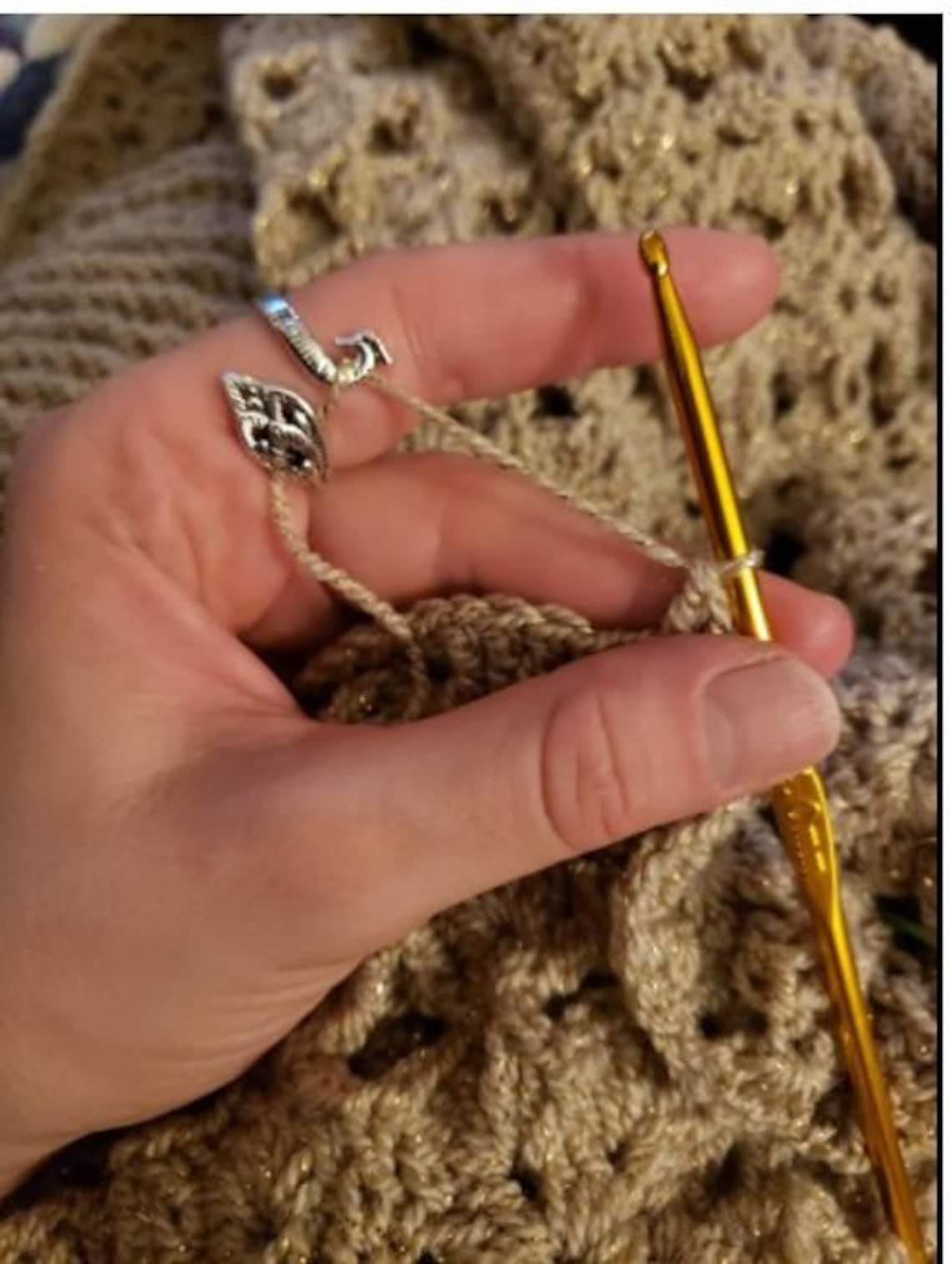 Adjustable Crochet Yarn Guide Ring Etsy