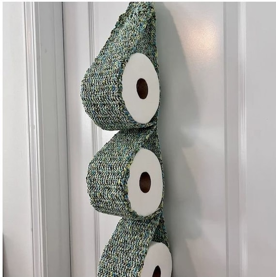 Crochet 3 Roll Toilet Paper Holder Hanging Pattern Etsy Canada