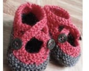 Criss Cross Crochet Baby slippers Pattern