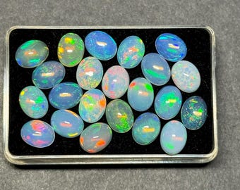 Natural Ethiopian Opal Cabochon Oval Shape 7X9MM Opal Cabochon Loose Gemstone For Jewelry Making