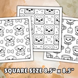 Bold and Easy Patterns Coloring Pages: Cute and Simple Printable Designs, Relaxing and Fun Coloring Sheets for Stress Relief (PDF Download) image 2
