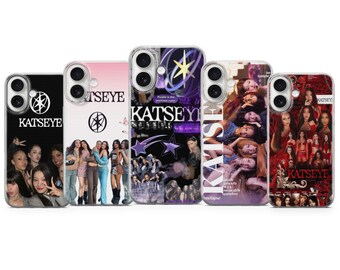 Katseye Handyhülle Kpop Girl Band Abdeckung für iPhone 17Pro, 16, 15, 14, 13, 12, Samsung S25, S24, S23, S22, A16, A26, A56, Pixel 10, 9