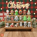 Christmas Stocking Stuffers Toys | Fidget Toys | Articulated Mini Santa, Grinch, Ginger Bread & Cute Winter Desk Decor | Xmas Mini Figures