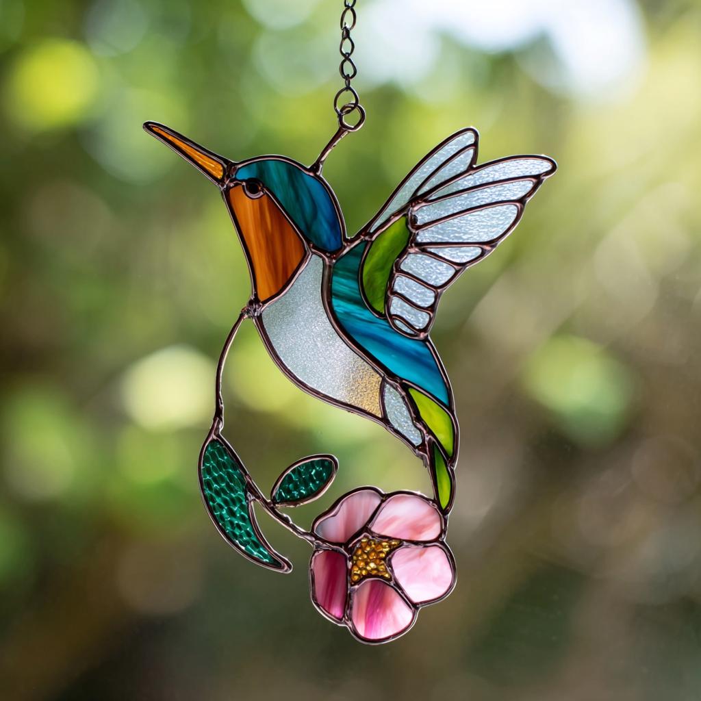 Hummingbird Suncatcher Hummingbird Stained Window Hangings Best Selling ...