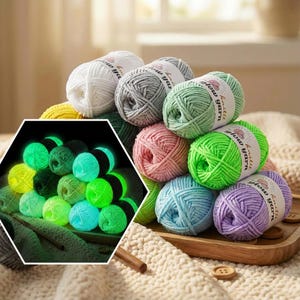 Glow in the Dark Yarn – Neon Polyester Knitting & Crochet Thread