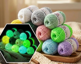 Glow in the Dark Yarn – Neon Polyester Knitting & Crochet Thread