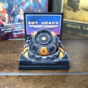 Stratagem Diorama - Hell Armory | Personalized, Hand Painted Sci-Fi Desk Standee - Giftbox Available