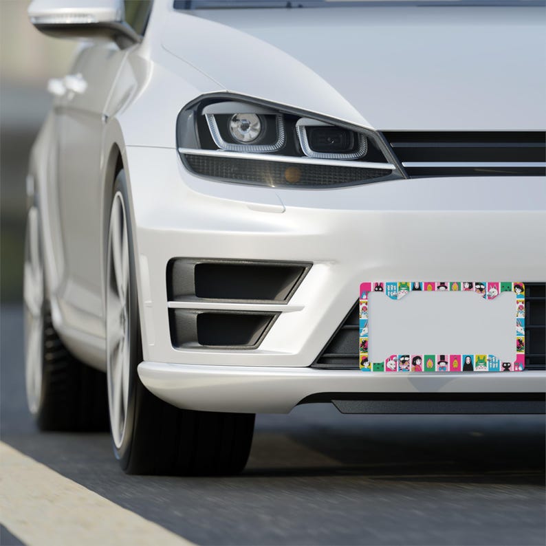 Studio Ghibli License Plate Frame, Anime Car Accessories, Japanese Manga Decor image 4