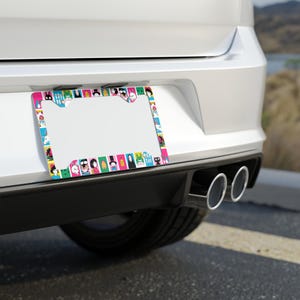 Studio Ghibli License Plate Frame, Anime Car Accessories, Japanese Manga Decor image 3
