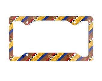 Cornice portatarga Woody Toy, simpatico accessorio per auto da cowboy, decorazione per auto con distintivo da sceriffo, portatarga in stile retrò anni '90, regalo per lui.