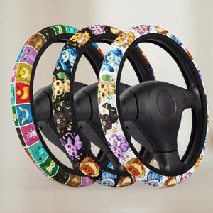 Evolutions Steering Wheel Cover, Colorful Kawaii Auto Accessory, Gamer Wrap